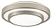 Eurofase 19587-011 Noire 1-Light Flushmount, Silver/White