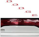 Rear DODGE Emblem Overlay Decal - Fits 2011-2023 Charger - (Color: Gloss Red)