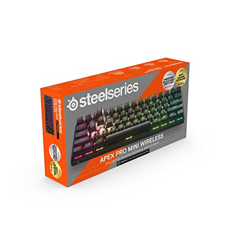 SteelSeries Apex Pro Mini Wireless HyperMagnetic Gaming-Tastatur – Die weltweit schnellste Tastatur – 60%-Formfaktor – RGB – PBT-Keycaps – Bluetooth – 2 – Bild 12