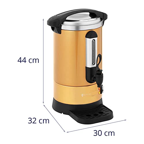 Royal Catering RC-WBDWTC6GO Koffiezetapparaat, 6 liter, goudkleurig, roestvrij staal, koffiezetapparaat, volautomatische… - Afbeelding 7