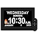 10.1'' Digital Clock, 1280*800p HD Extra Large Display, Digital Clock With Date, Time, Day Of Week, 10 Reminders & 6 Alarms, Auto Dimming & DST, Remote Control, Dementia Clock For Seniors, Black -  Shenzhen Somy Technology Co.,Ltd, P10C3