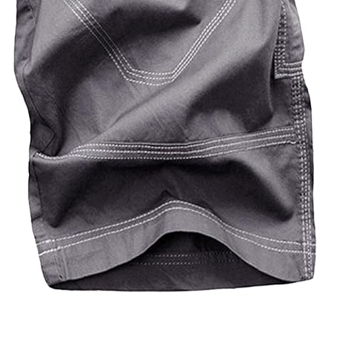 Bermuda cargo de algodón para hombre gris talla 33 miniatura 5