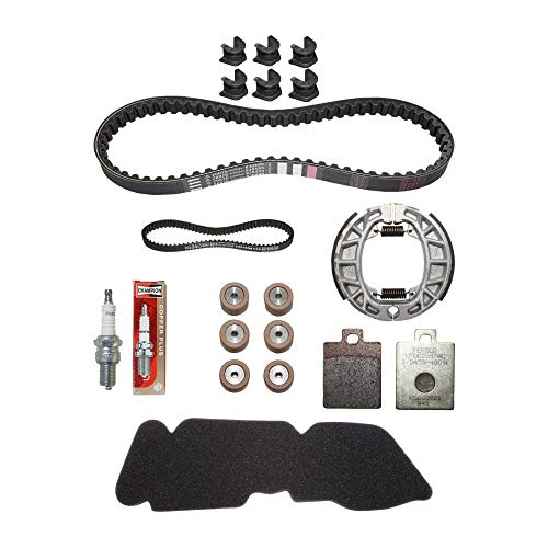 Piaggio Kit Entretien Scoot Origine 50 Zip 2t 2000+, Vespa 50 LX 2t 2005+ (avec Guides variateur) -1r000400-