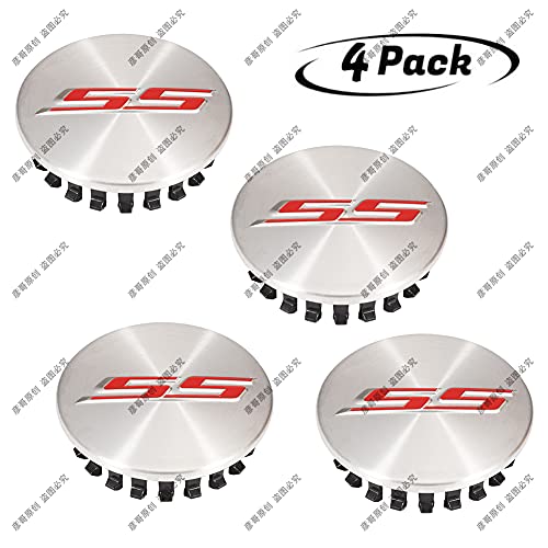 4Pcs 68mm 2.67 Inch fit Camaro SS Wheel Center Hub Caps,Wheel Hub Logo Caps Center Cover Emblem for Camaro SS