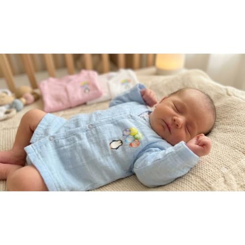 Image of ZAMB-BO 100% Muslin Cotton Baby Jabla Pack of 3 | Front Open Newborn Shirt | Soft Breathable Clothes for Infant Boys & Girls