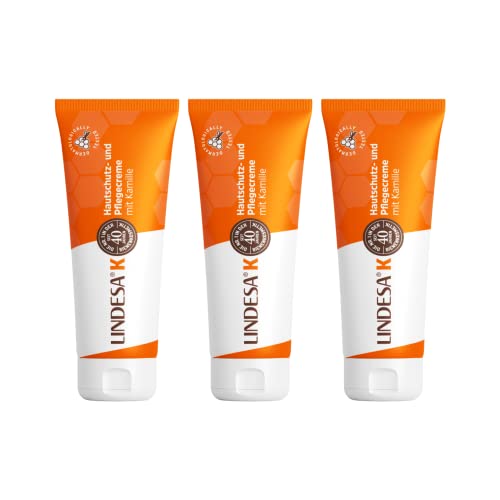 Lindesa K Pflegecreme mit Kamille und Bienenwachs Handcreme Hautschutzcreme...