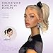 ZQIAN BEAUTY Claw Clip Ponytail Extension - 12 Inch Soft Curly Pony Tails Hair Extensions, Synthetic Hair Extensions Ponytail, Clip in Ponytail (Color: Medium Blonde With Bleach Blonde Ends)