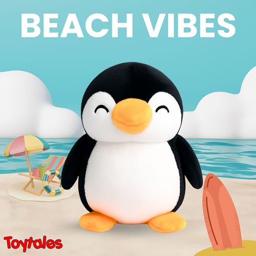 Image of TOYTALES Soft Toy Combo Pack Cute Jack Monkey & Mini Penguin Plush Toys for Kids (Pack of 2)