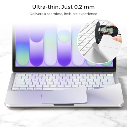 Image of EooCoo Premium Keyboard Cover Skin Protector, Laptop Accessories Compatible with MacBook Neo 13 inch 2026 with A18 Pro Chip A3404, Mac Neo Skin Sticker Scratch-Resistant & TPU Keyboard Cover, Silver