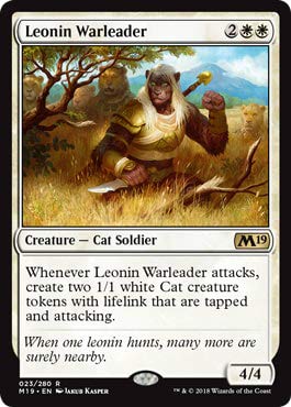 Magic: The Gathering - Leonin Warleader - Foil - Core Set 2019