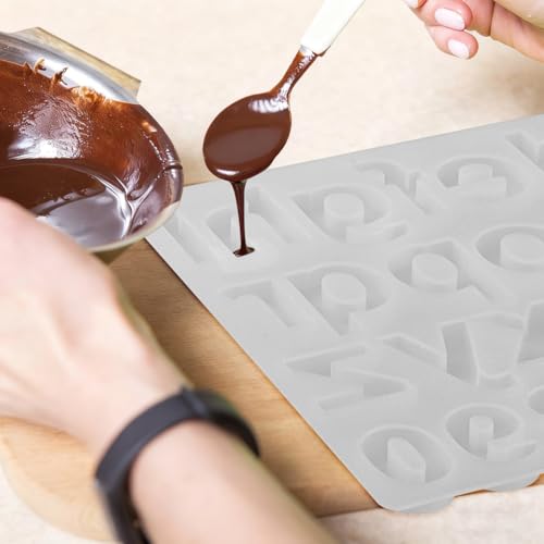Moule à sucre manuel alphabet en gel de silice durable COHEALI - 6
