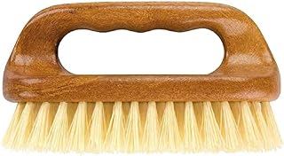 Wooden Scrubbing Brush With Hard Bristles & Good Grip Handle Durable Multi Purpose Cleaning Brush Household Grout Hand Scrubber for Kitchen,Carpet,Floor,Car Bathroom Cleaner Brush