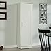 Sauder HomePlus Narrow Pantry Storage Cabinet Slim Single Door with Adjustable Shelves, Kitchen Storage Cabinet, in Soft White