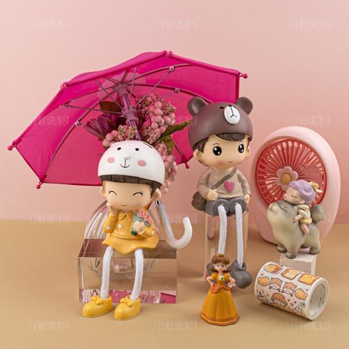 Mini parapluies colorés AUEAR lot de 16 pour décoration - 5