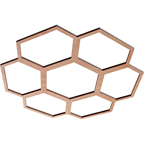 Image of Ekena Millwork 16 inchOD x 5 5 /8 inchID x 3 /8 inchT Florin Wood Fretwork Pierced Ceiling Medallion, Cherry