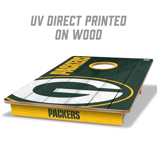 Image of YouTheFan NFL 2' x 3' Wood Cornhole Game with Logo Bags