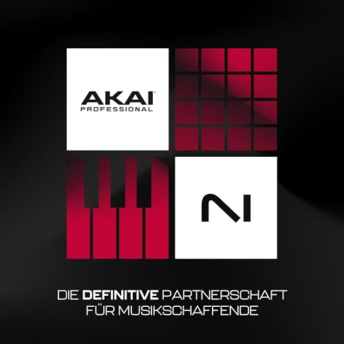 Akai Professional MPK Mini MK3-25-Tasten USB MIDI Keyboard Controller, 8 Hintergrundbeleuchtete Drum Pads, 8 Regler, Musikproduktion-Software und Native Instruments Sound Package (NKS Integration)