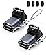AIYEEN Uhrenladeadapter, USB-C-Buchse auf Stecker, Adapter-Ladeanschluss, kompatibel mit Garmin Fenix ​​​​​​​​7/7S/7X/6/6X/6S usw., Typ-C-90-Grad-Uhrenladegerät mit Anti-Verlust-Schnalle (90 Grad)