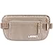 Travel Money Belt for Men Women, RFID Blocking Waist Wallet Hidden Antitheft Passport Holder Concealed Under Clothes Stash Pouch, Bonus 2 Credit Card Sleeves, Beige