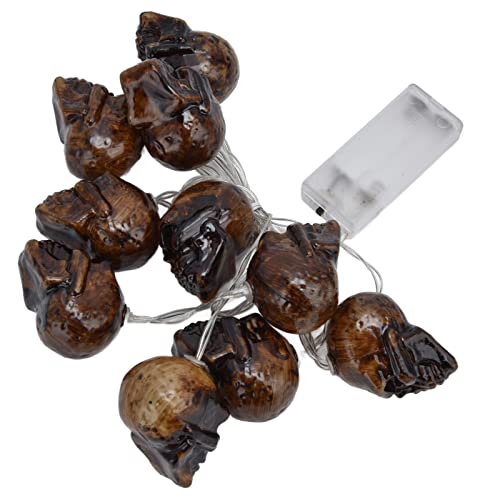 Yuecoom Totenkopf-Lampe, Geisterschädel-Laterne, LED-beleuchtete Halloween-Lichterkette, Horror-Lampe, Dekoration Für Drinnen Und Draußen, Party, Hof, Terrasse, Garten, Baum