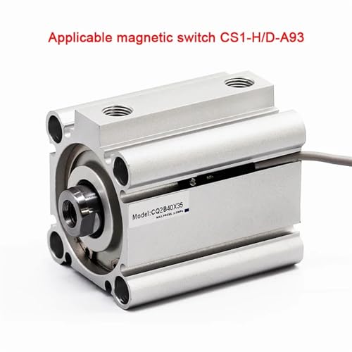 Cylindre compact CQ2B-25 standard double effet en aluminium usiné - 6