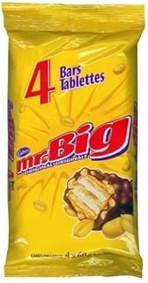 Mr. Big Chocolate Bars, 60g/2.1oz/4pk