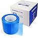 Blue Barrier Film Roll Tape 4" x 6" 1200 Sheets for Dental Tattoo and Makeup Microblading with Dispenser Box and Plastic Stand Holder (600ft)