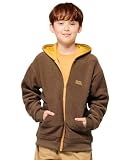 [クリフメイヤー] かるポカ パーカー ジップアップ 羽織 上着 長袖 キッズ ジュニア 子供服 男女兼用 120 ブラウン