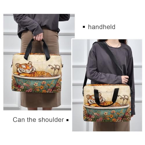 Funda para portátiles 15.6 pulg. con asa y correa amarilla miniatura 2