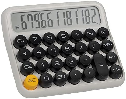 Standard Calculator 12 Digit,Desktop Calculator with Large Display and Buttons,Mechanical Feeling Calculators for Office,Basic Calculator for Home School with Automatic Sleep