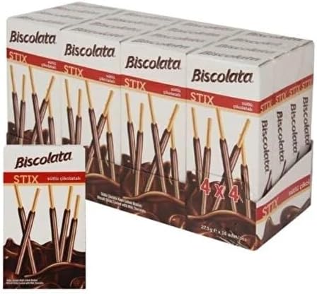 Biscolata Stix S tl   ikolatal  27,5 Gr X 16 Adetli