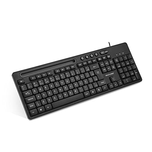 Teclado Multimídia Office USB com Apoio para Smartphone Preto Multilaser - TC262