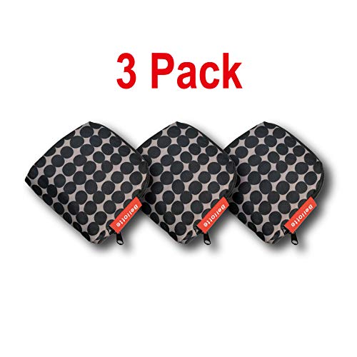 Best Reusable Grocery Bags Set of 3, Premium Tote Foldable Shopping Bags fits