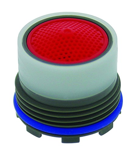 Aireador Perlator M16,5 antiturbulencia con protector de panal y cúpula roja Neoperl