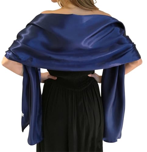 Women’s Silky Shawl Wrap Elegant Wedding Bridal Scarf Open Front Poncho Cape Party Cover Up Blanket Coat