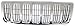 Evan-Fischer EVA17772027485 Grille for Jeep Grand Cherokee 99-03 Chrome Shell/Painted-Black Insert Laredo/Sport Models