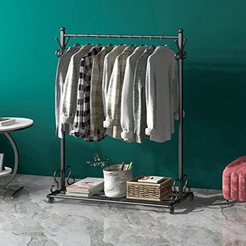 Portant à vêtements en métal au design minimaliste pour buanderie et entrée