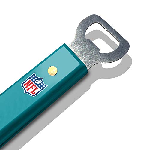 Image of YouTheFan NFL Miami Dolphins Spirit Series 3-Piece BBQ Set, Stainless Steel, 22 inch x 9 inch, (Pack of 12)