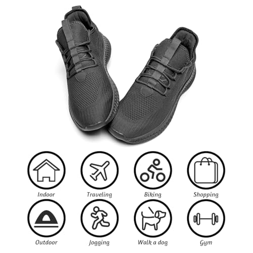 Image of DLWKIPV Running Shoes for Men Casual Slip on Tennis Walking Sneakers Lightweight Breathable Mesh Fashion Gym Athletic Sports Workout Non Slip Trainers