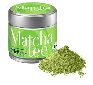 Meßmer Bio Matcha Pulver | Ceremonial Qualität aus Japan | 30g Dose | ideal für Matcha Tee, Latte, Smoothies und Backrezepte