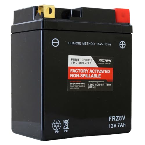 Factory Racing YTZ8V AGM Battery for Motorcycles & Scooters