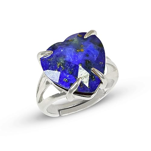 Image of Reiki Crystal Products Adjustable Rings, Amethyst, Black tourmaline, Goldstone brown, Green Jade, Lapis Lazuli, Opalite, Red Jasper, Rose Quartz, Tiger eye, Gemstone Ring