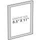 Azar Displays 300336-SLV-4PK Wandhalterung, Kunststoff, Schnapprahmen, 21,6 x 27,9 cm, Hoch-/Querformat, 4 Stück