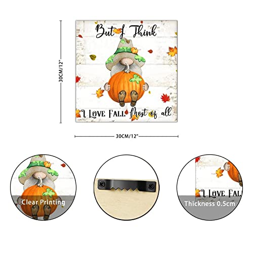 Panneau en bois automne chic de 30cm pour décoration murale de salon - 3