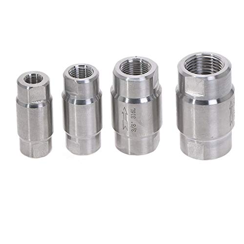 Vanne unidirectionnelle eau gaz clapet anti-retour haute pression inox DN6 - 2