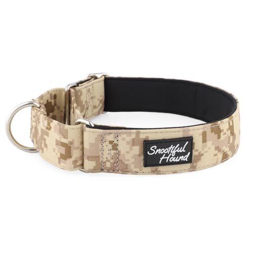 Collier martingale rembourré lévrier whippet lurcher beige M - 2