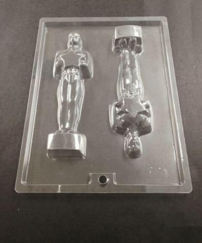 AWARD STATUE EMMY OSCARS 2 CHOCOLATE RARE MOLD COOKIE CANDY