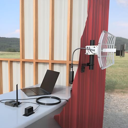 Image of C.Crane CC Vector Extended Long Range WiFi Receiver System - Works with All Devices - Receives Distant WiFi Signal for Phones, Computers, Smart TVs, Gaming Consoles, Gual-Band Capability, 2.4GHz