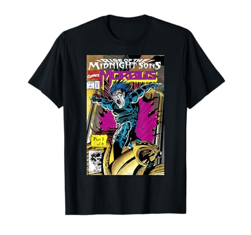 T-shirt Marvel Morbius Midnight Sons vetement geek haut imprimé graphique vintage pour homme
