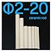 Alumina Ceramic Rod 2-20mm Diameter, High Temperature Resistant Corundum Shaft for Industrial Applications(2x100 5pcs)
